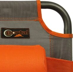 Portal Outdoor Lounger Sun Or Camping Bed Green With Orange Headrest And Stitching PT-CH-AVA -The Outdoor Haven Store 91e44f4 rel. ac sl1500