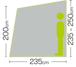 Quest Falcon Inflatable Air 220 Porch Awning A3500A -The Outdoor Haven Store a3500a 6 midsize