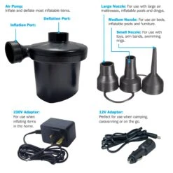 Streetwize Electric Air Pump 240/12 Volt SWAP -The Outdoor Haven Store image 4